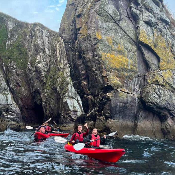 Students Kayaking